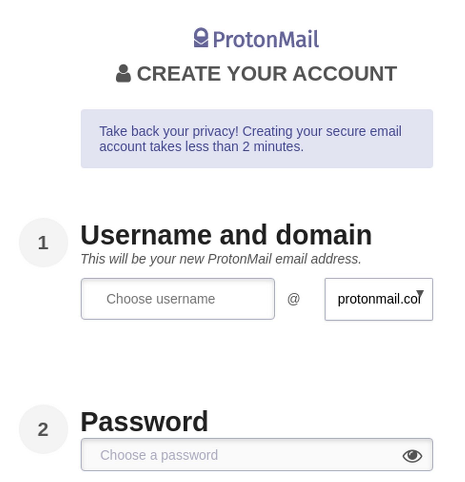 what does a proton email notice look like