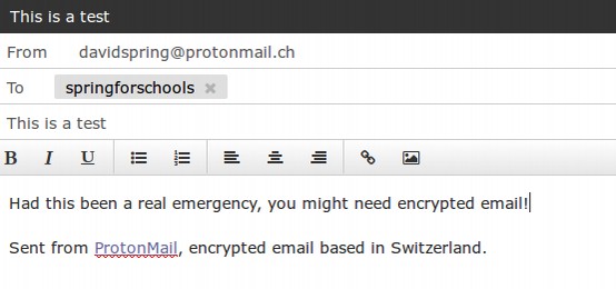 setting up proton email